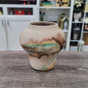 Vintage Native American Nemadji Pottery USA Vase